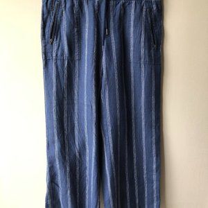 Athleta Cabo Linen Wide Leg Pants Size 12